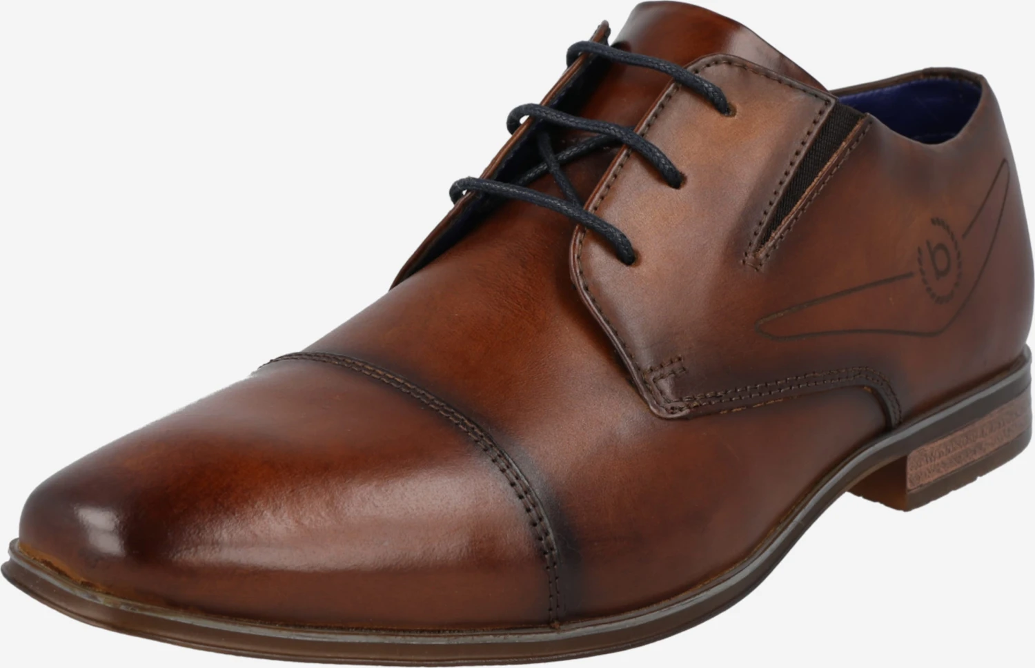Bugatti Nette Schoenen Veterschoen Morino Heren Cognac