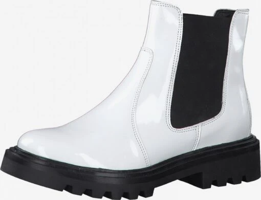 Tamaris Enkellaarsjes Chelsea Boots Dames Wit