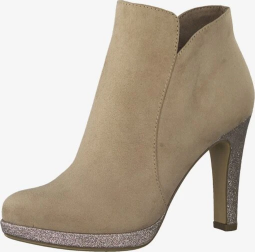 Tamaris Overige Enkellaarsjes Enkellaarsje Dames Beige