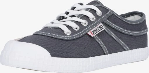 Kawasaki Casual Sneakers Sneakers Laag Original Worker Dames Donkergrijs