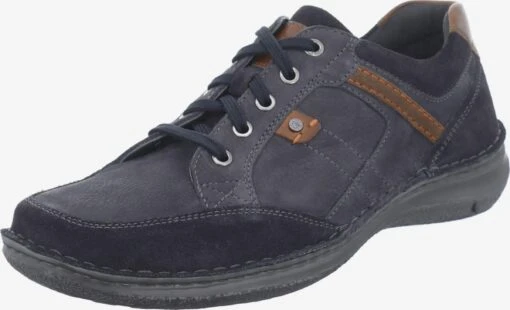 Josef Seibel Sportieve Veterschoenen Sportieve Veterschoen Anvers Heren Duifblauw / Donkerblauw