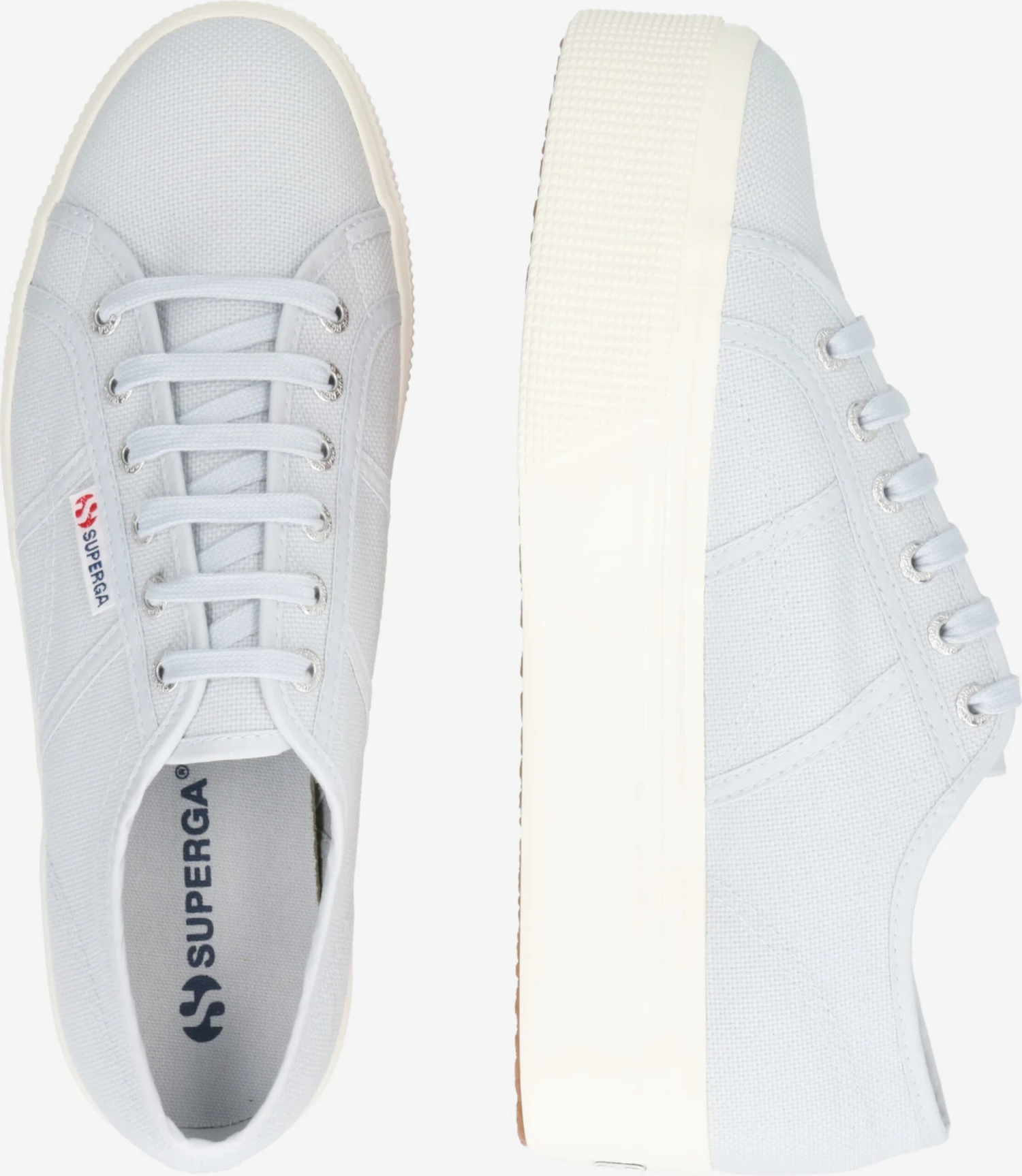 Superga Skate Sneakers Sneakers Laag Dames Lichtgrijs - Afbeelding 2