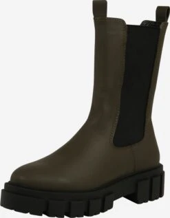 About You Enkellaarsjes Chelsea Boots Ellen Dames Olijfgroen