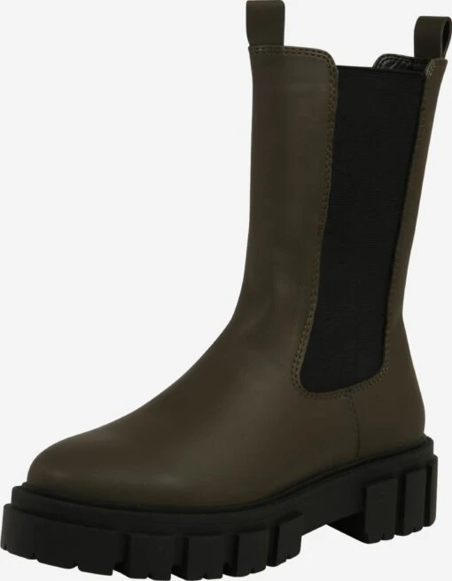 About You Enkellaarsjes Chelsea Boots Ellen Dames Olijfgroen