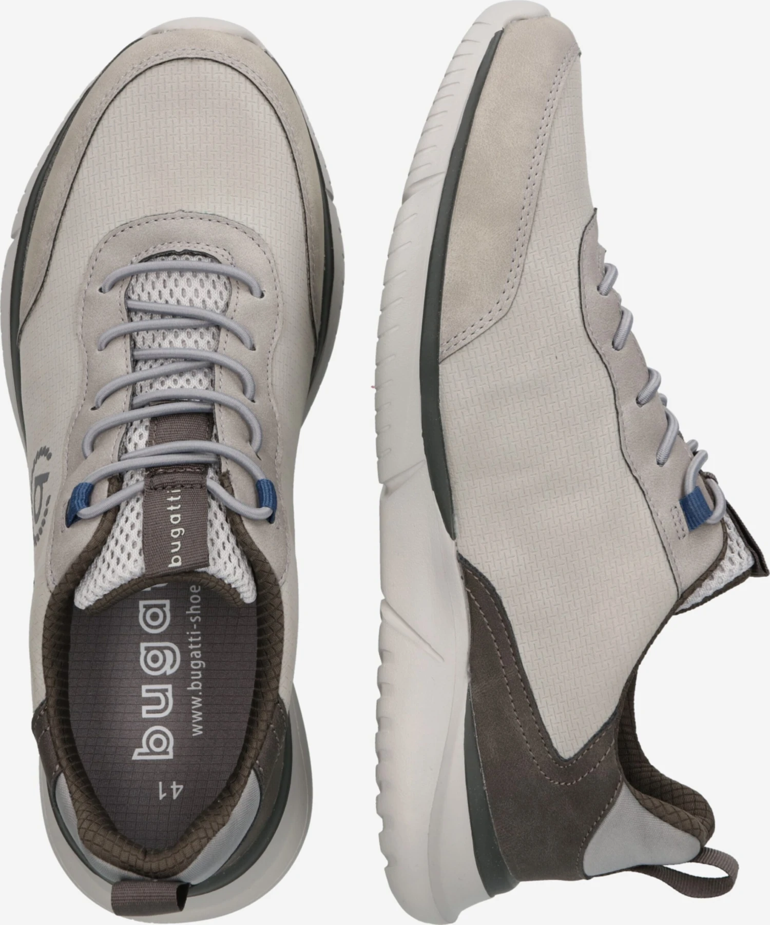 Bugatti Sportieve Veterschoenen Sportieve Veterschoen Corning Heren Greige / Stone Grey / Donkergrijs - Afbeelding 2