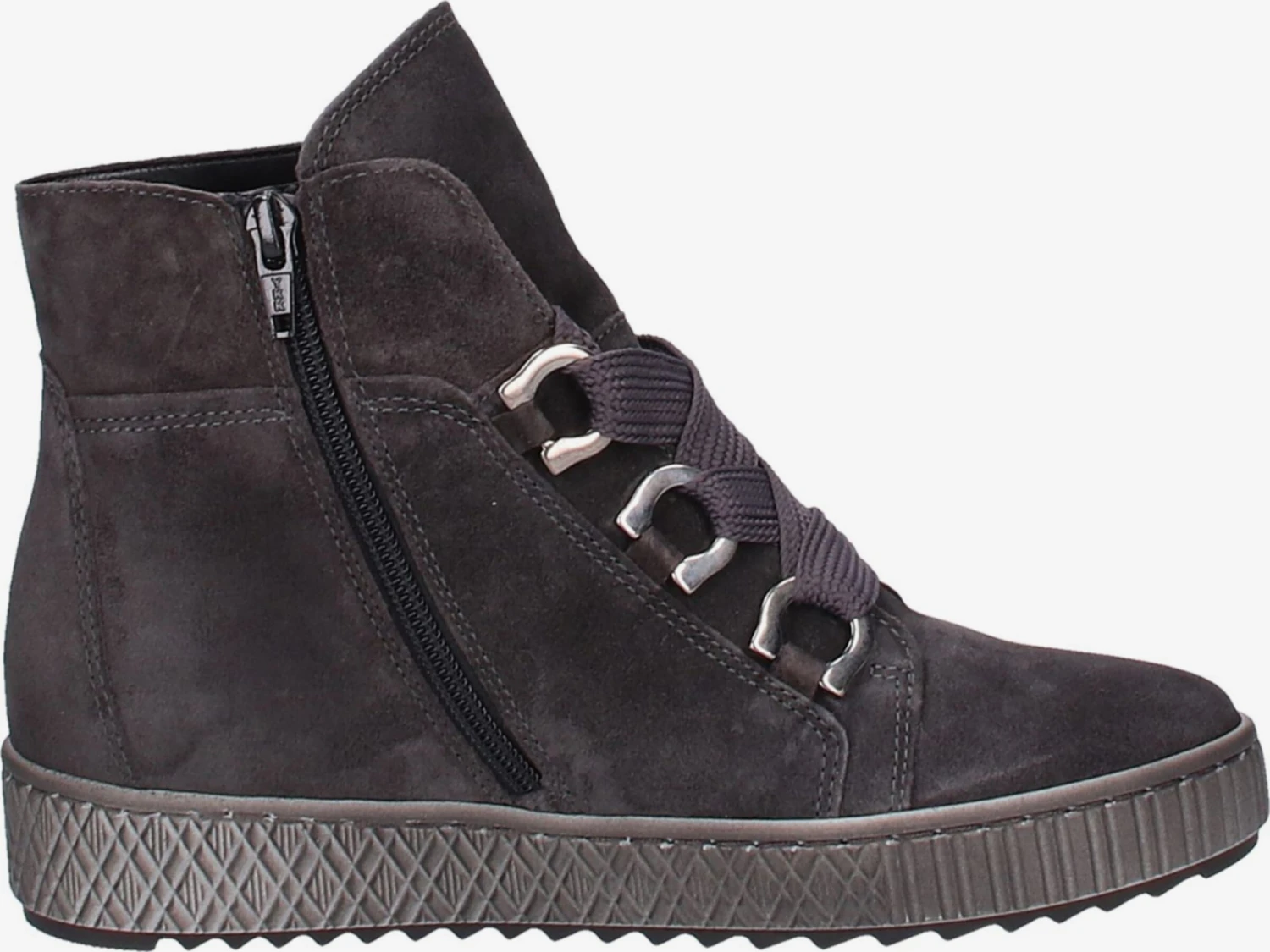 Gabor Enkellaarsjes Veterlaarsjes Dames Basaltgrijs - Afbeelding 3