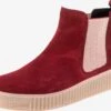 Gabor Enkellaarsjes Chelsea Boots Dames Robijnrood