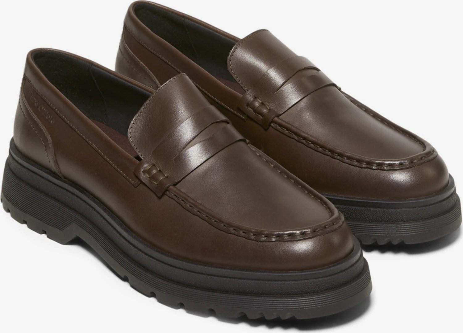 Marc O'Polo Lage Schoenen Mocassins Heren Bruin / Donkerbruin - Afbeelding 5