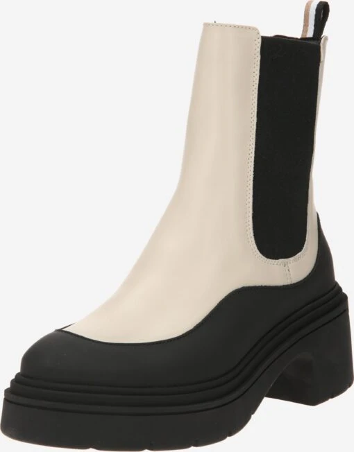 Enkellaarsjes Chelsea Boots Carol Dames Natuurwit