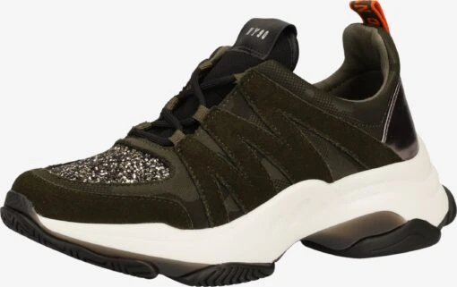 Steve Madden Fashion Sneakers Sneakers Laag Dames Donkergroen